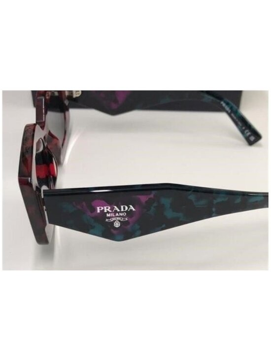 New Authentic Prada Red Tortoise Shell Sunglasses main image 6